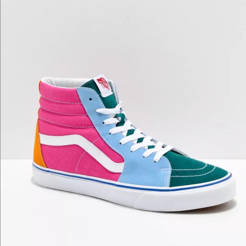 Color lock high top vans